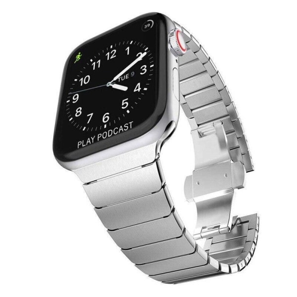 SKALO Metalarmbånd "Flat" Apple Watch 42/44/45/49mm - Vælg farve Silver