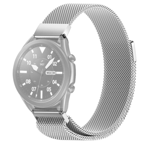 SKALO Milanese Loop to Samsung Watch 3 45mm - Valitse väri Silver