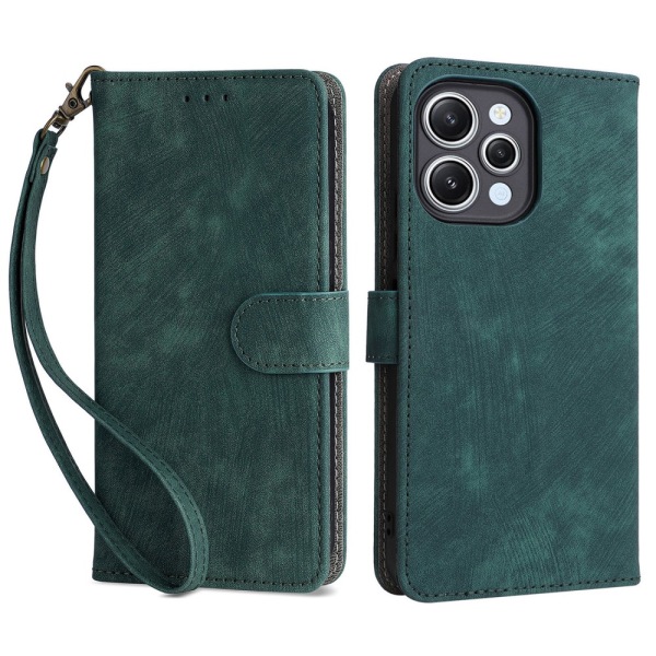 SKALO Xiaomi Redmi 12 4G/5G Plånboksfodral i PU-Läder - Grön Grön