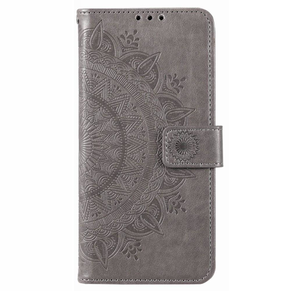 SKALO Xiaomi Redmi 10 5G Mandala Plånboksfodral - Grå grå