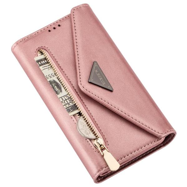 SKALO Samsung A54 5G Evelope Clutch 8-Fack - Roséguld Rosa guld