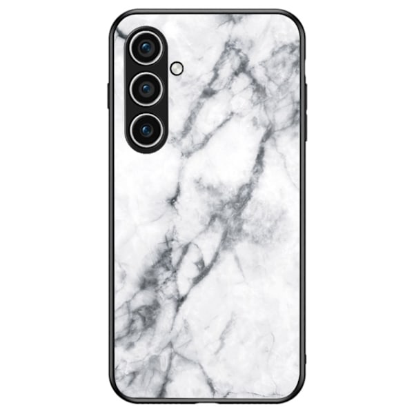 SKALO Samsung A56 5G Marmor Härdat Glas TPU Skal - Motiv 1 multifärg