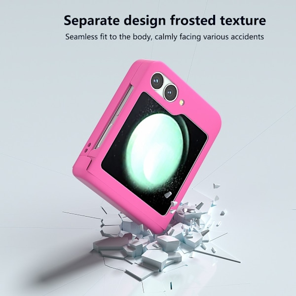 SKALO Samsung Z Flip6 Ultrathin Skin-touch Fold Suojakuori - Pinkki Pink