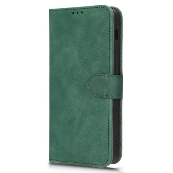 SKALO OnePlus Nord 3 5G / Ace 2V Matt PU-Läder Plånboksfodral - Grön Grön