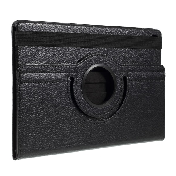 SKALO Samsung Tab S6 Lite 360 Litchi Suojakotelo - Musta Black