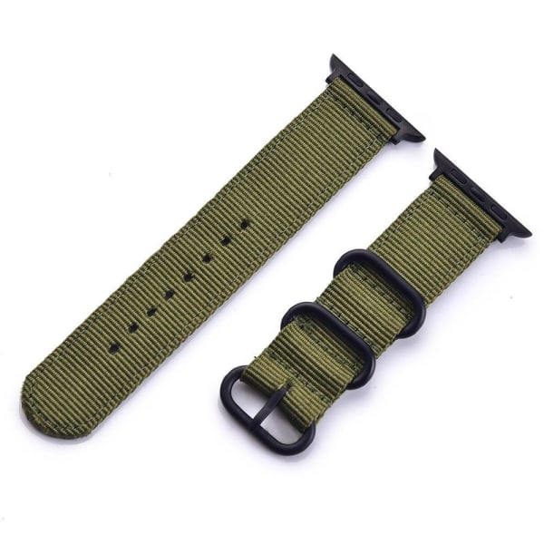 SKALO Nato armbånd i nylon Apple Watch 38/40/41mm - Vælg farve Green