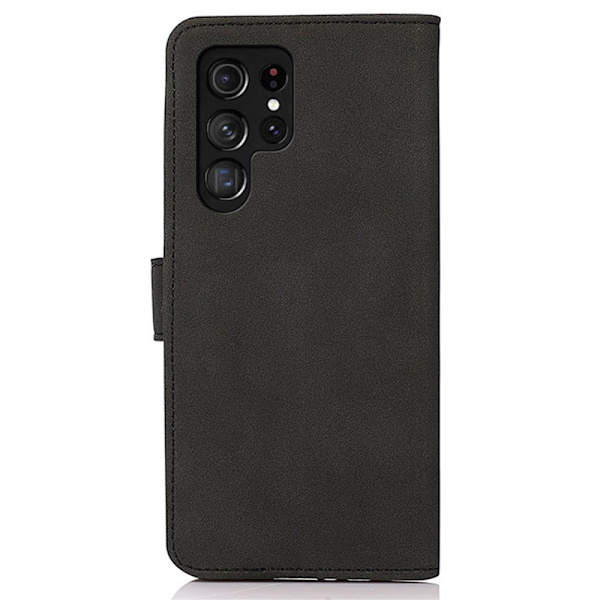 SKALO Samsung S24 Ultra KHAZNEH Pungetui i PU-læder - Sort Black