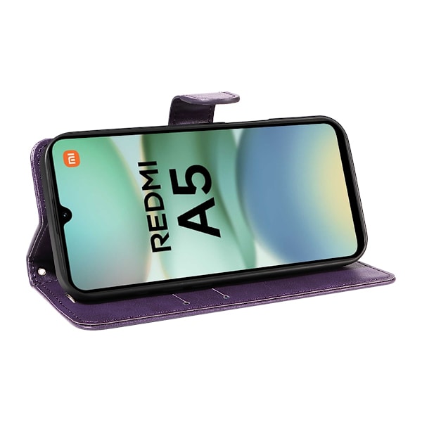 SKALO Xiaomi Redmi A5 4G PU-läder Plånboksfodral - Fler färger Lila
