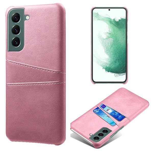 SKALO Samsung S24 PU-nahkainen Suojakuori Lompakolla - Ruusukult Pink gold