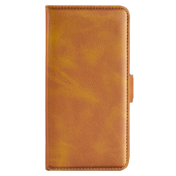 SKALO iPhone 15 Plus Premium Plånboksfodral - Ljusbrun Ljusbrun