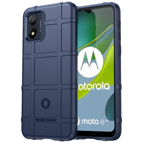 SKALO Motorola Moto E13 4G Rugged Shield Stødsikker TPU-cover Blue