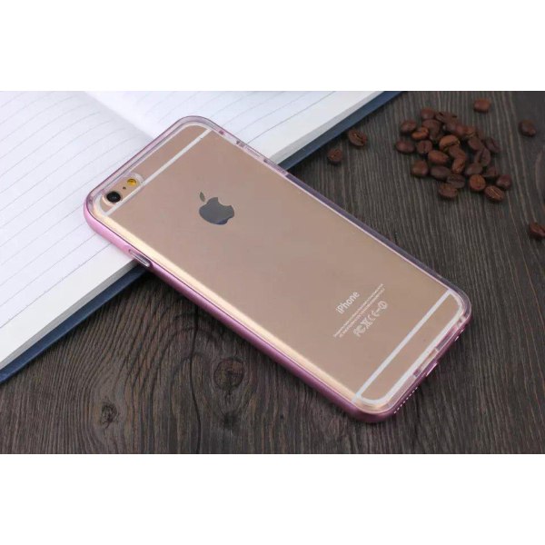 TPU silikonskal med färgad ram iPhone 6/6S - fler färger Guld