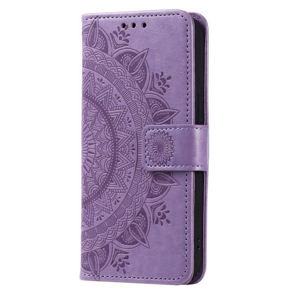 SKALO Sony Xperia 10 V Mandala lompakkokotelo - Violetti Purple
