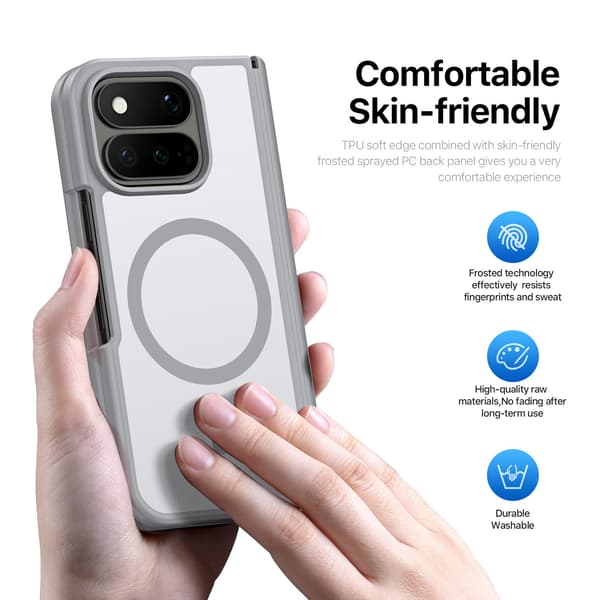 DUX DUCIS Yind Series Matt Finish Skal för Google Pixel 11 Pro Fold - Grå grå