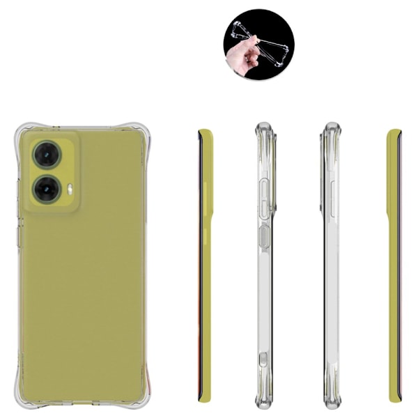 SKALO Motorola Moto G85 5G Erittäin vahva TPU-kuori Transparent