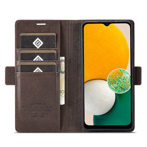 SKALO Samsung A14 4G/5G LC.IMEEKE Pungetui i PU-læder - Brun Brown