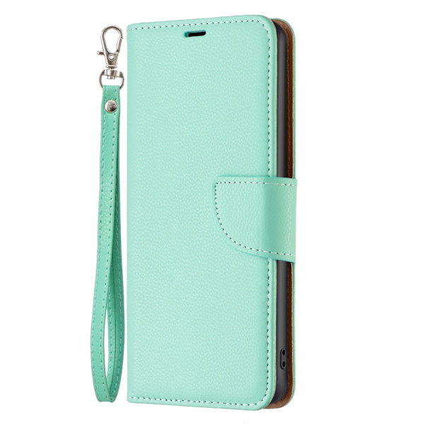 SKALO Samsung S24 Litchi Lompakkokotelo - Turkoosi Turquoise