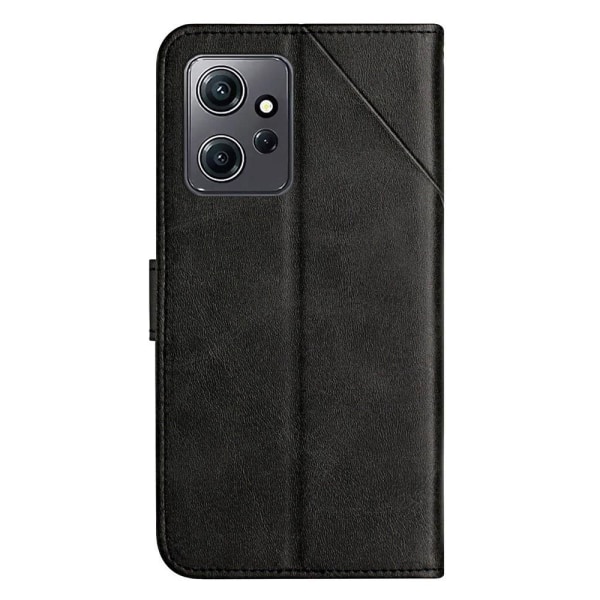 SKALO Xiaomi Redmi Note 12 4G Kohokuvioitu PU Nahka Lompakkokote Black