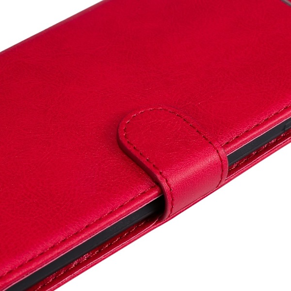 SKALO Motorola Edge 50 5G PU-læder Pungetui - Vælg farve Red