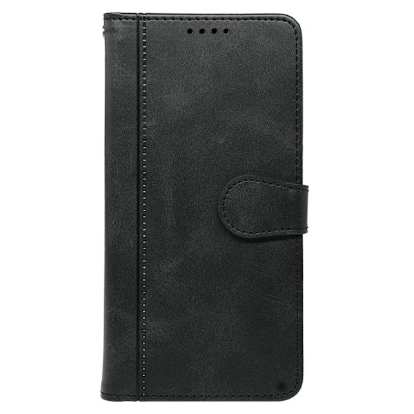 SKALO iPhone 16 Plus Flip Cover m. pung i PU-læder - Sort Black