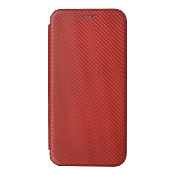 SKALO Motorola Moto G53 5G Carbon Fiber Plånboksfodral - Brun Brun