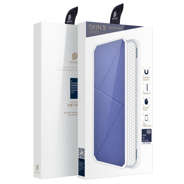 DUX DUCIS Samsung A04s 4G Skin X Series Flip-suoja - Sininen Blue