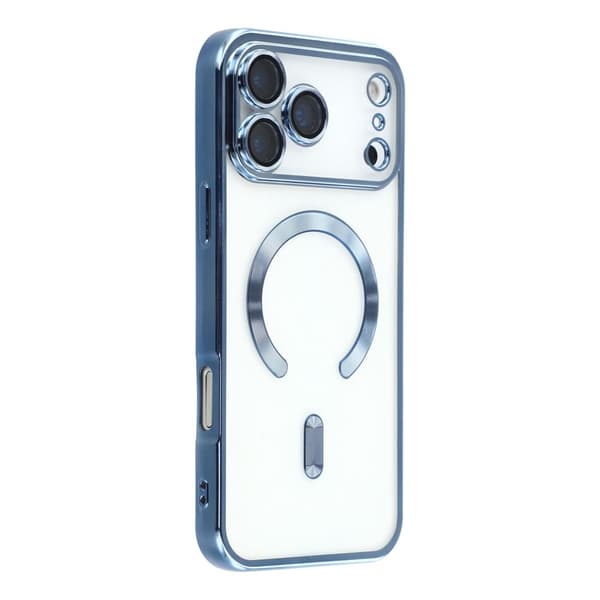 SKALO Metallic TPU Cover til iPhone 17 Pro Max - Blå Blue