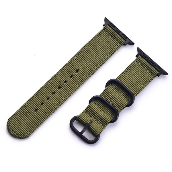 SKALO Nato-armbånd Nylon Apple Watch Series 4-6 44mm - Vælg farve Green