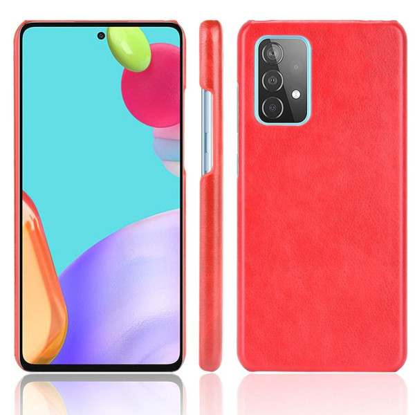 SKALO Samsung A52/A52s PU-nahkakuori - punainen Red