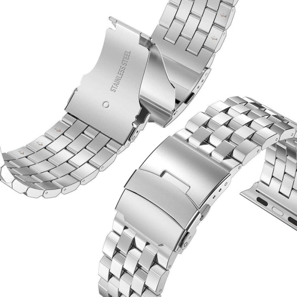 SKALO Fyrkant Metallarmband Apple Watch 42/44/45/49mm - Fler fär Svart