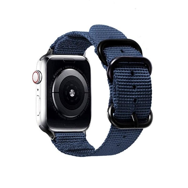 SKALO Nato-armband Nylon Apple Watch Ultra 49mm - Fler färger Blå