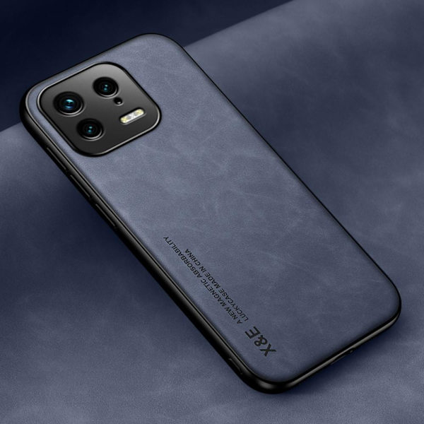 SKALO Xiaomi 13 5G X&E PU-Läder Skal - Blå Blå