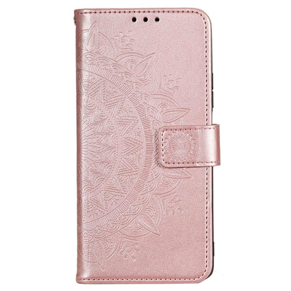 SKALO Xiaomi Redmi 10 5G Mandala Flip Cover - Rosa guld Pink gold