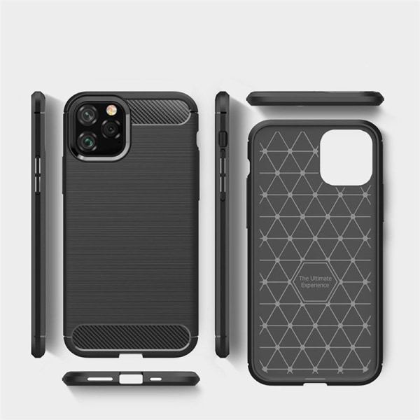 SKALO iPhone 11 Pro Max Armor Carbon Stöttåligt TPU-skal - Fler grå