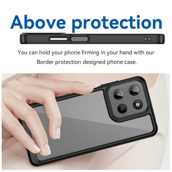 SKALO Motorola Moto G15 4G Color Bumper Skal - Svart Svart