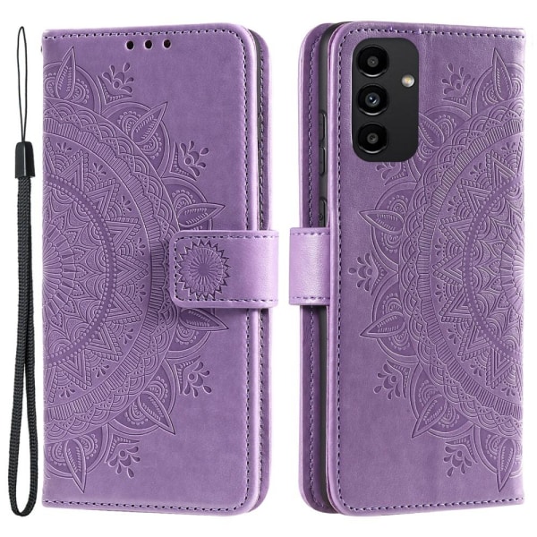 SKALO Samsung A13 4G Mandala lompakkokotelo - Violetti Purple