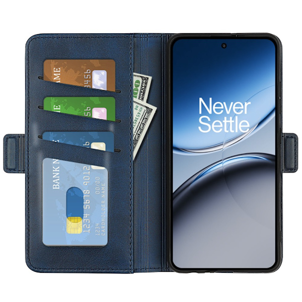 SKALO OnePlus Nord 4 Premium Wallet Lompakkokotelo - Sininen Blue