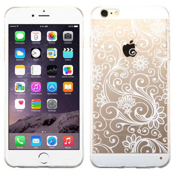 Flower Silikon TPU-Skal till iPhone 6/6S Cerise