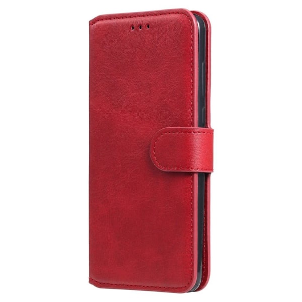 SKALO Samsung A22 4G Klassiskt Plånboksfodral - Röd Red