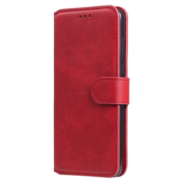 SKALO Samsung A22 4G Klassiskt Plånboksfodral - Röd Röd