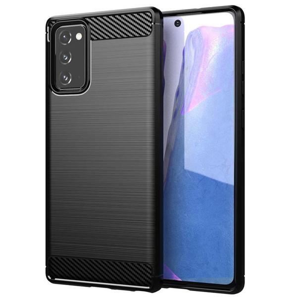 Iskunkestävä Armor Carbon TPU-kotelo Samsung Note 20 - lisää värejä Blue