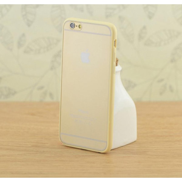 Transparent skal med färgad ram iPhone 6/6S Black