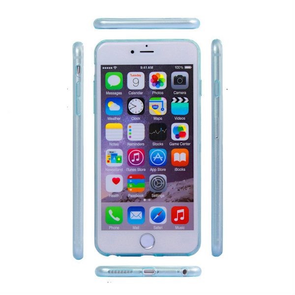 Transparent Silikon TPU-Skal till iPhone 6/6S Black