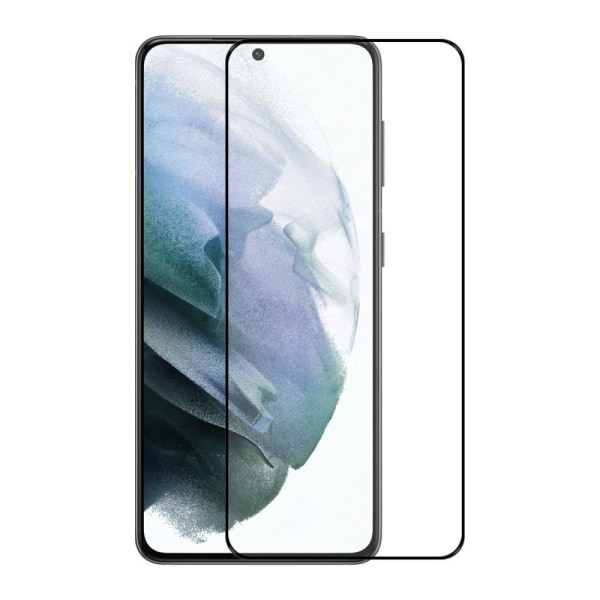 SKALO Samsung S22+ Heltäckande Skärmskydd Härdat Glas - Svart Black