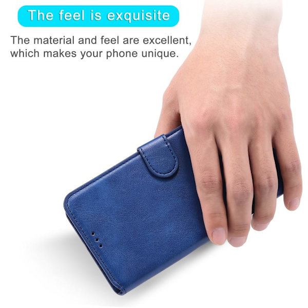 SKALO Samsung A13 5G Classic Lompakkokotelo - Sininen Blue