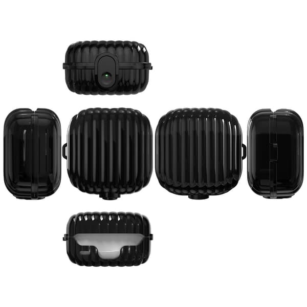 SKALO Shell Shape Cover til Samsung Galaxy Buds4 - Sort Black