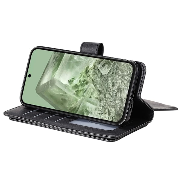 SKALO Google Pixel 8a 10-FACK Plånboksfodral - Svart Svart