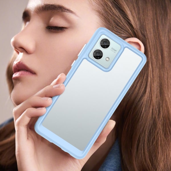 SKALO Motorola Moto G84 5G Color Bumper Skal - Blå Blå