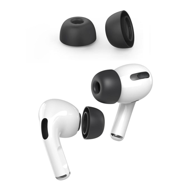 AHASTYLE AirPods Pro 1/2 Silikone Ørepropper Sort - Large Black