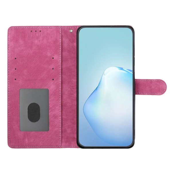 SKALO iPhone 15 Pro Max Plånboksfodral i PU-Läder - Cerise Cerise